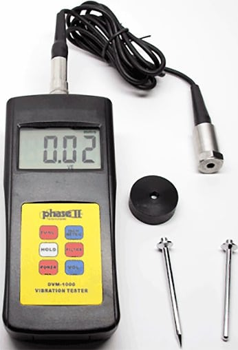 Phase II DVM-1000 Digital Vibration Tester