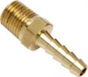 PolyScience 776-193 Fitting, 1/4 inch Male NPT x 3/16 inch (5 mm) Hose Barb, Brass