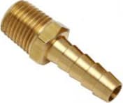 PolyScience 776-194 Fitting, 1/4 inch male NPT to 1/4 inch (6 mm) Hose Barb, Brass