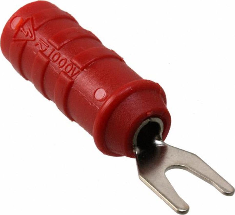 Pomona 1614A-2 Insulated Spade Lug/Jack (Red)