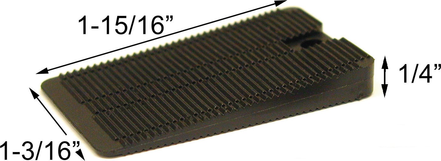 Precision Brand 48615 Wedgies Rigid Black Installation Shim