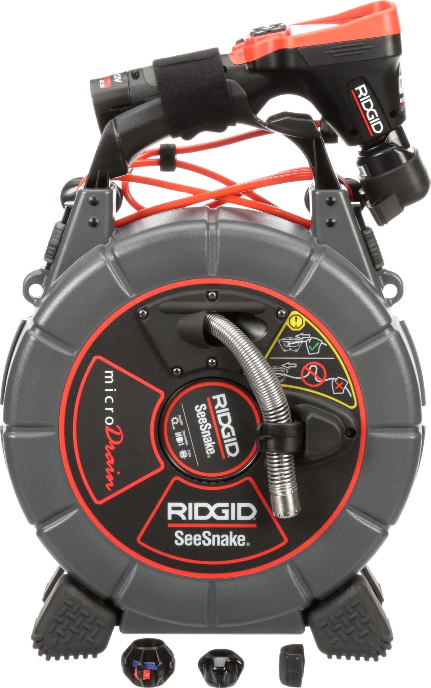 RIDGID MICRODRAIN D65S SYST 350 - SeeSnake MicroDrain D65S Camera, Reel  with CA-350 Handheld Video Inspector (Catalog # 40788)