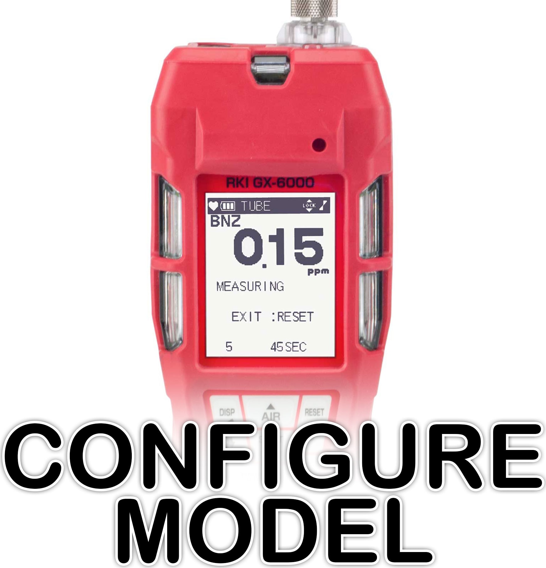 RKI GX-6000 Up to 6 Gas Detector with Sample Draw with PID and Super