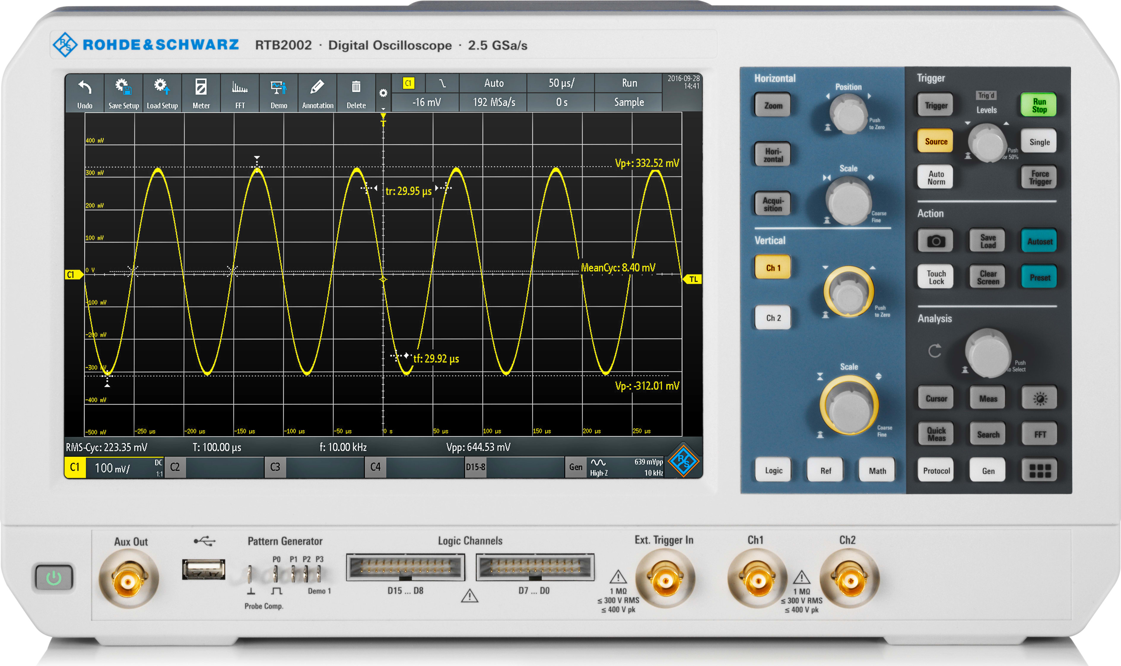 Rohde & Schwarz RTB2002 2 Channels Digital Oscilloscope
