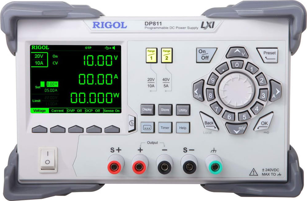 Rigol DP811 200 W Dual Range Single Output Power Supply