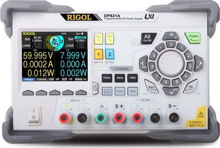 Rigol DP821A Dual Output 140 W Programmable DC Power Supply