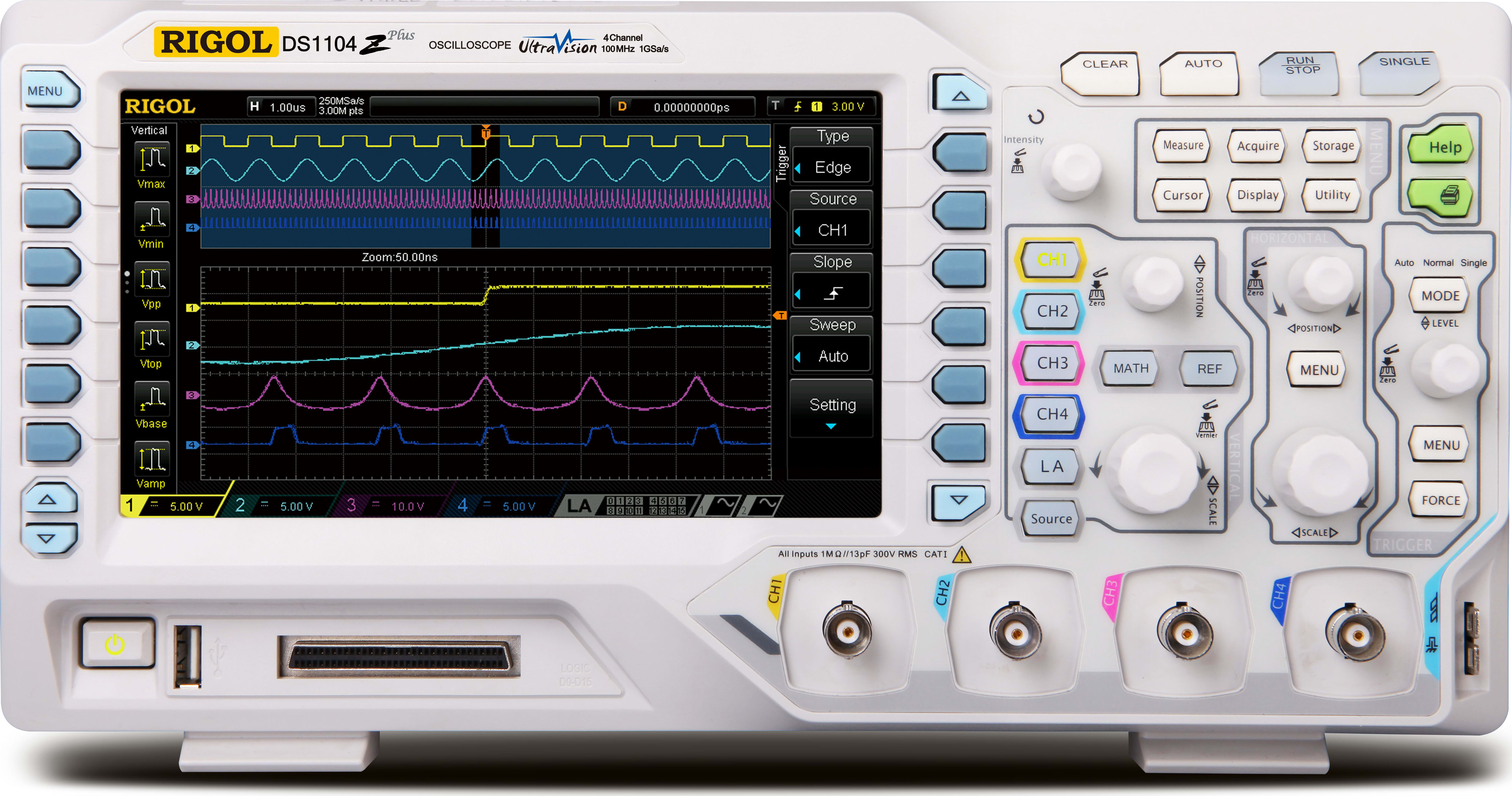 Rigol DS1000Z Plus Digital Oscilloscopes (Front View)