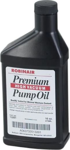 Robinair 13119 Premium Vacuum Pump Oil, Pint Bottle