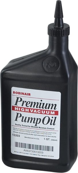Robinair 13203 Premium Vacuum Pump Oil, Quart Bottle