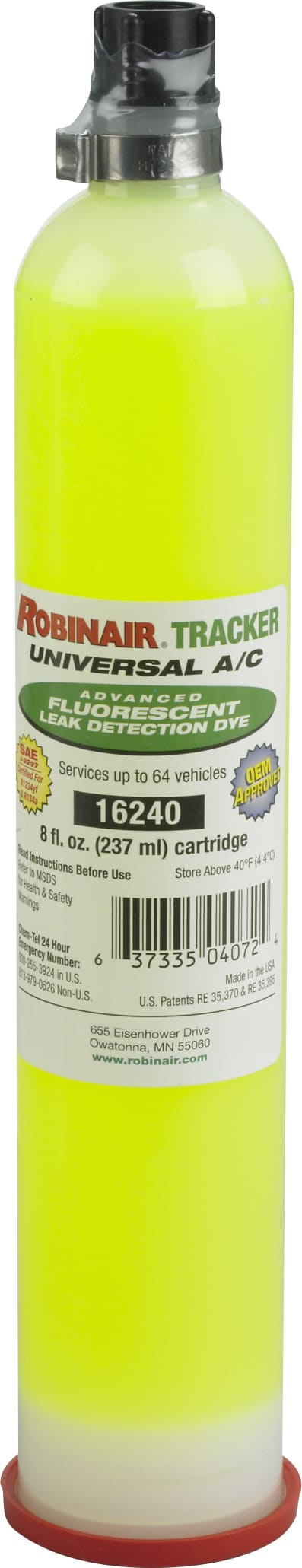 Robinair 16240 Tracker Universal A/C Fluorescent Dye