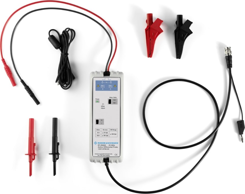 Rohde & Schwarz RT-ZD002 - 25 MHz high voltage differential probe