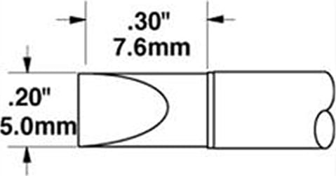 STTC Large Chisel 5.0mm x 7.6mm