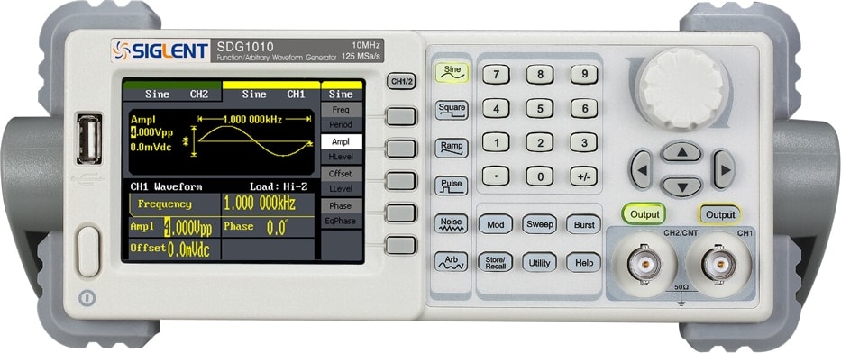 Siglent SDG1010 Digital Oscilloscope Front View