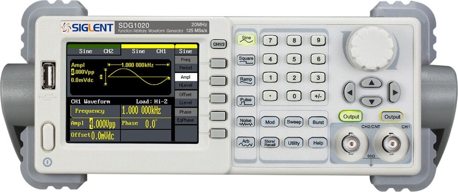 Siglent SDG1020 Digital Oscilloscope Front View