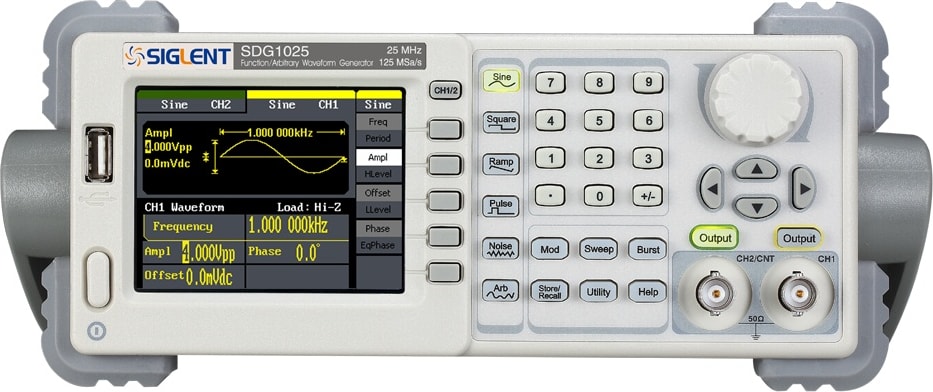 Siglent SDG1025 Digital Oscilloscope Front View