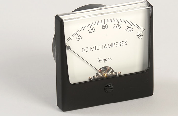 Simpson 03150 - Wide-Vue Analog Panel Meter (0-2A)