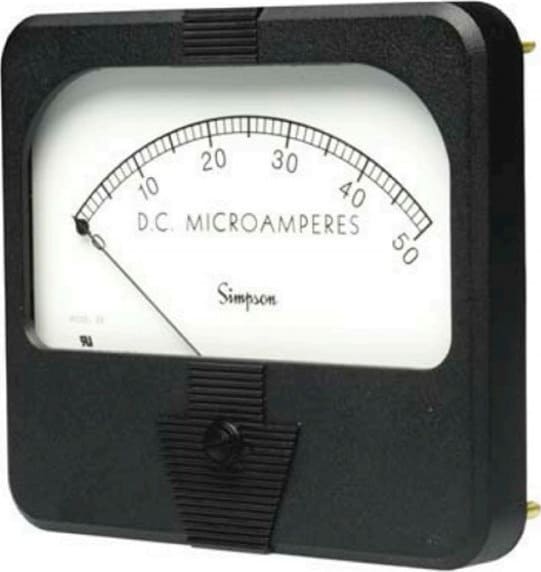 Simpson Rectangular Style Analog Series Panel Meters