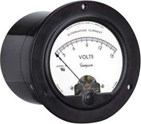 Simpson Round Style Analog Panel Meters