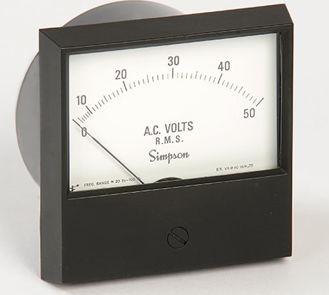 Simpson 17444 - Analog DC Milliammeter, Century Style, Model 2122, 0-1000, 2.5