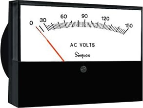 Simpson Designer Style Analog Panel Meter