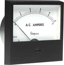 Simpson Rugged Seal Style Analog Panel Meter