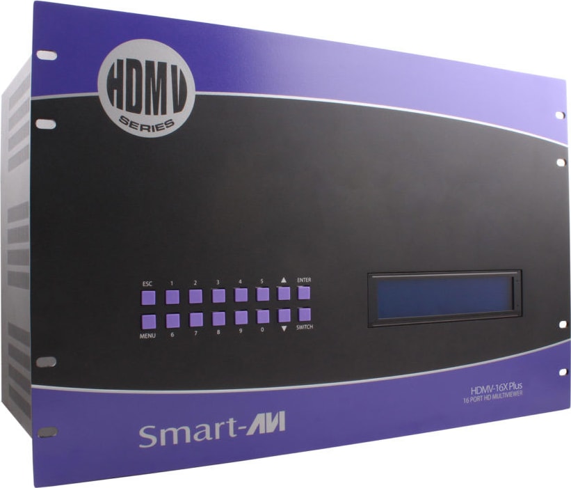 Smart-AVI SM-HDMV16X-PLUS - 16-Port HDMI/USB Multiviewer and KVM Switch