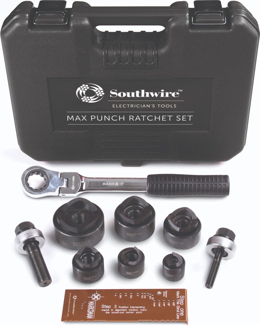 Southwire MPR-01SD - Max Punch Ratchet Set with 1/2in to 2in Cutting Dies