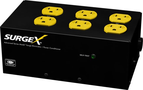 SurgeX SA966 Standalone Surge Eliminator, 8A / 120V, 6 Outlet
