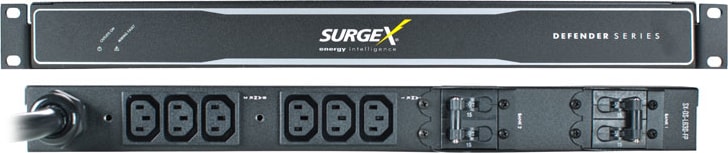 SurgeX SXDSL530FP Defender Series Surge   PDU, 120V/30A, 1 L5-30 plug, 6 IEC receptacles