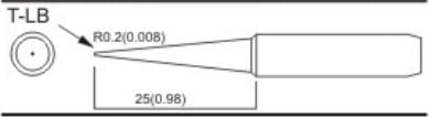 Quick T-LB - Long Conical Soldering Tip