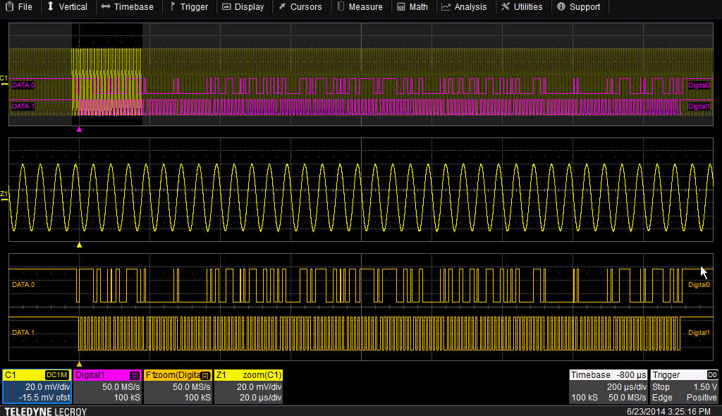 LeCroy T3DSO1000A-MSO MSO Logic Analyzer Software Option