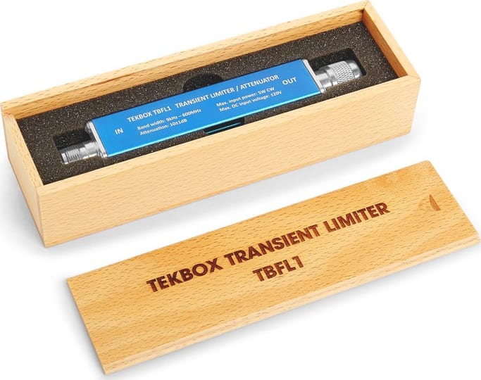 TekBox TBFL1 Transient Limiter / Attenuator in Wooden Box