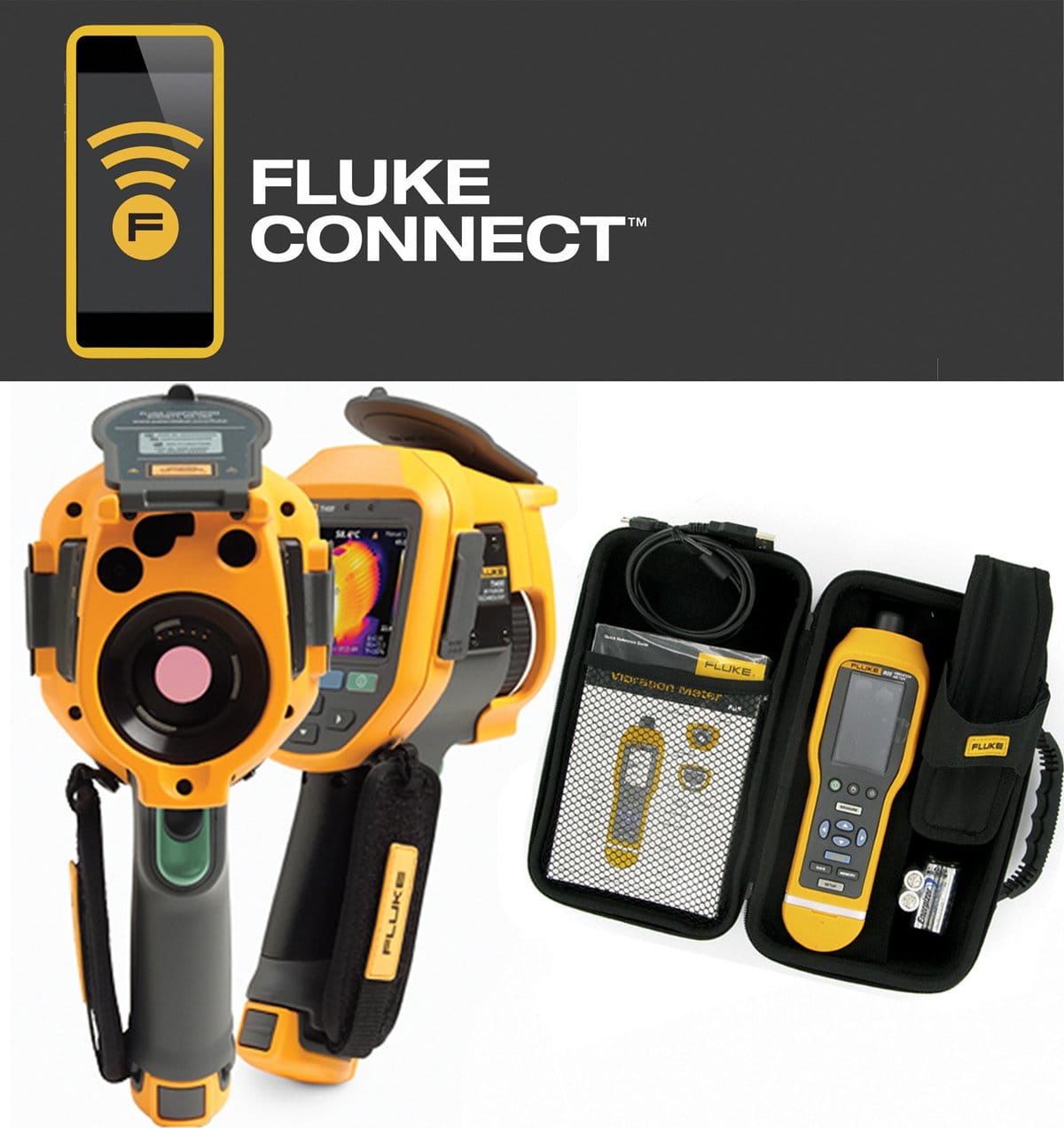 Fluke TI125 Infrared Cam with 3 A3001 805 FC kit