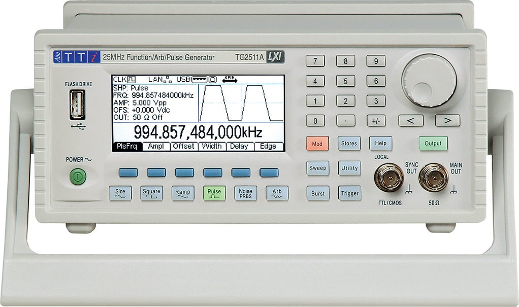 TTi TG2511A 25MHz Function/Pulse/Arbitrary Generator, USB/LXI