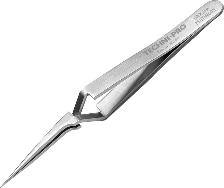 Techni-Pro 758TW605 - Reverse Action Tweezers, Style 5AX