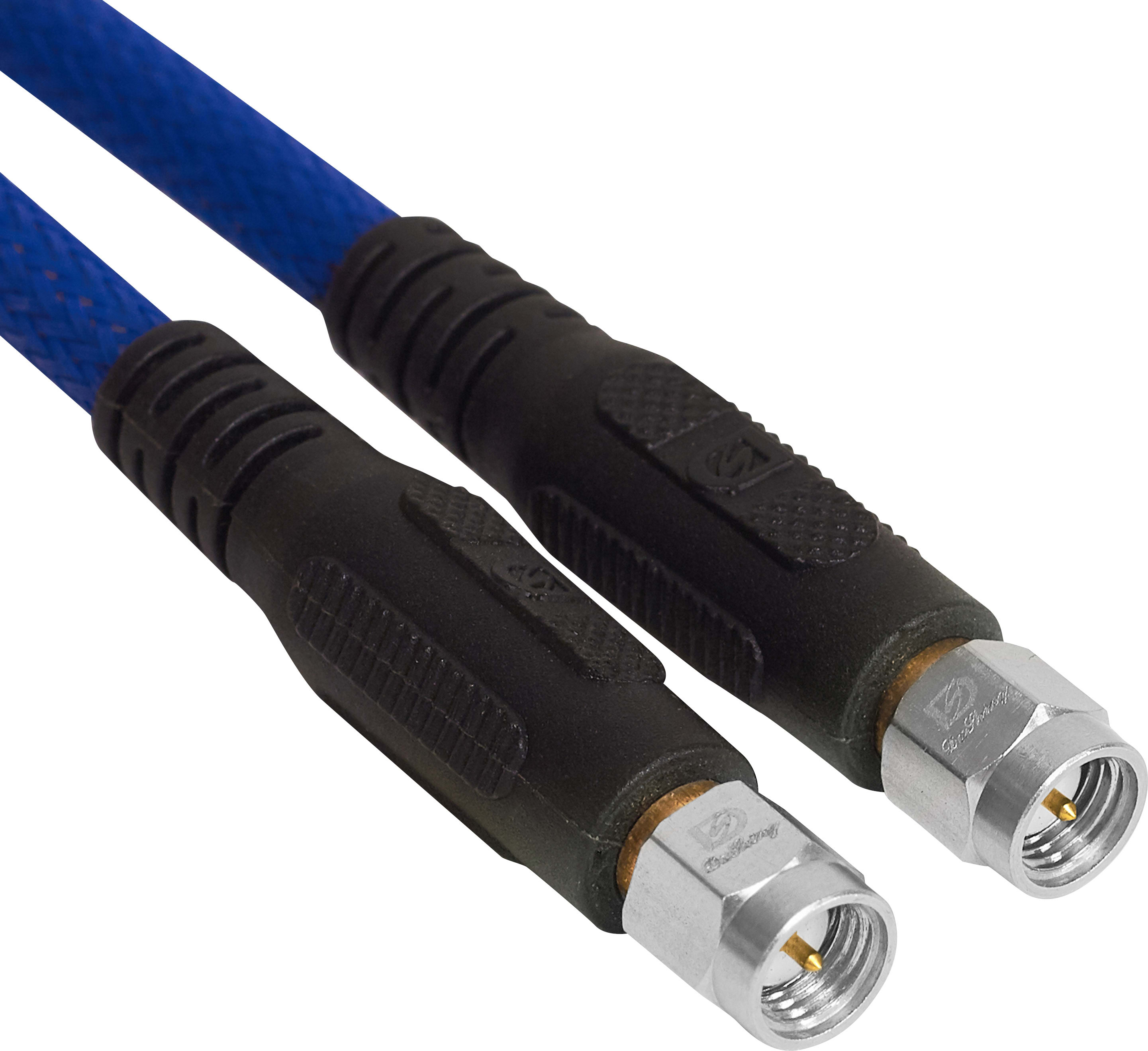 TekBox SMAM-SMAM/75/RG142 SMA-Male to SMA-Male Cable, 75cm, Double Shielded RG142