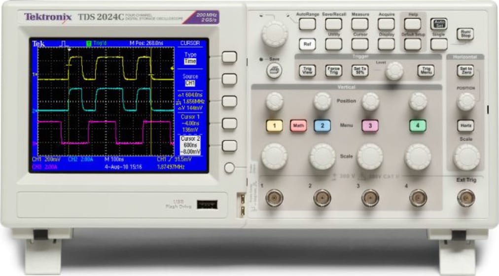 Tektronix TDS2000C Series 4 Channels