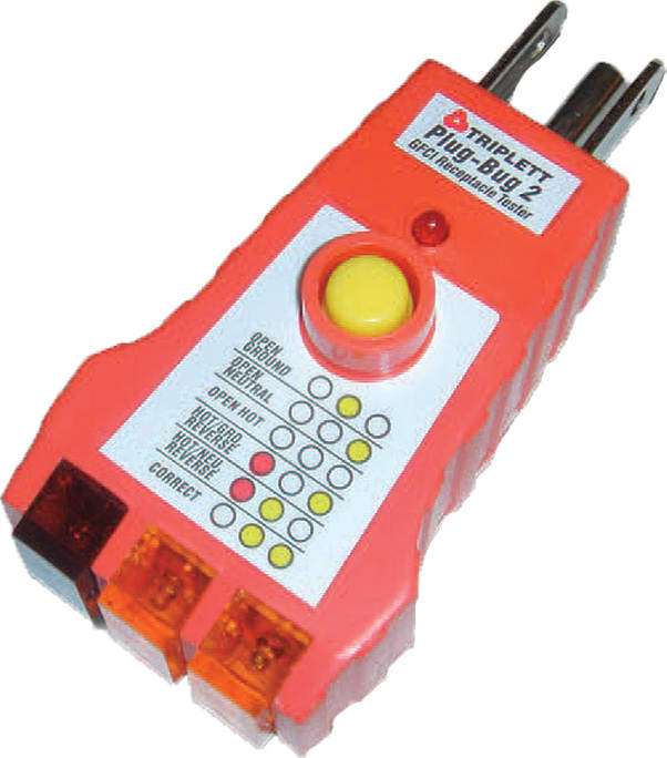 Triplett 9610 Plug-Bug 2 GFCI Receptacle Tester