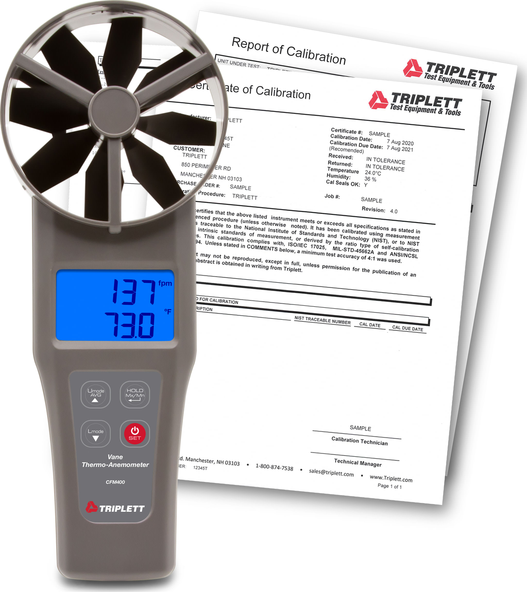 Triplett CFM400-NIST Image