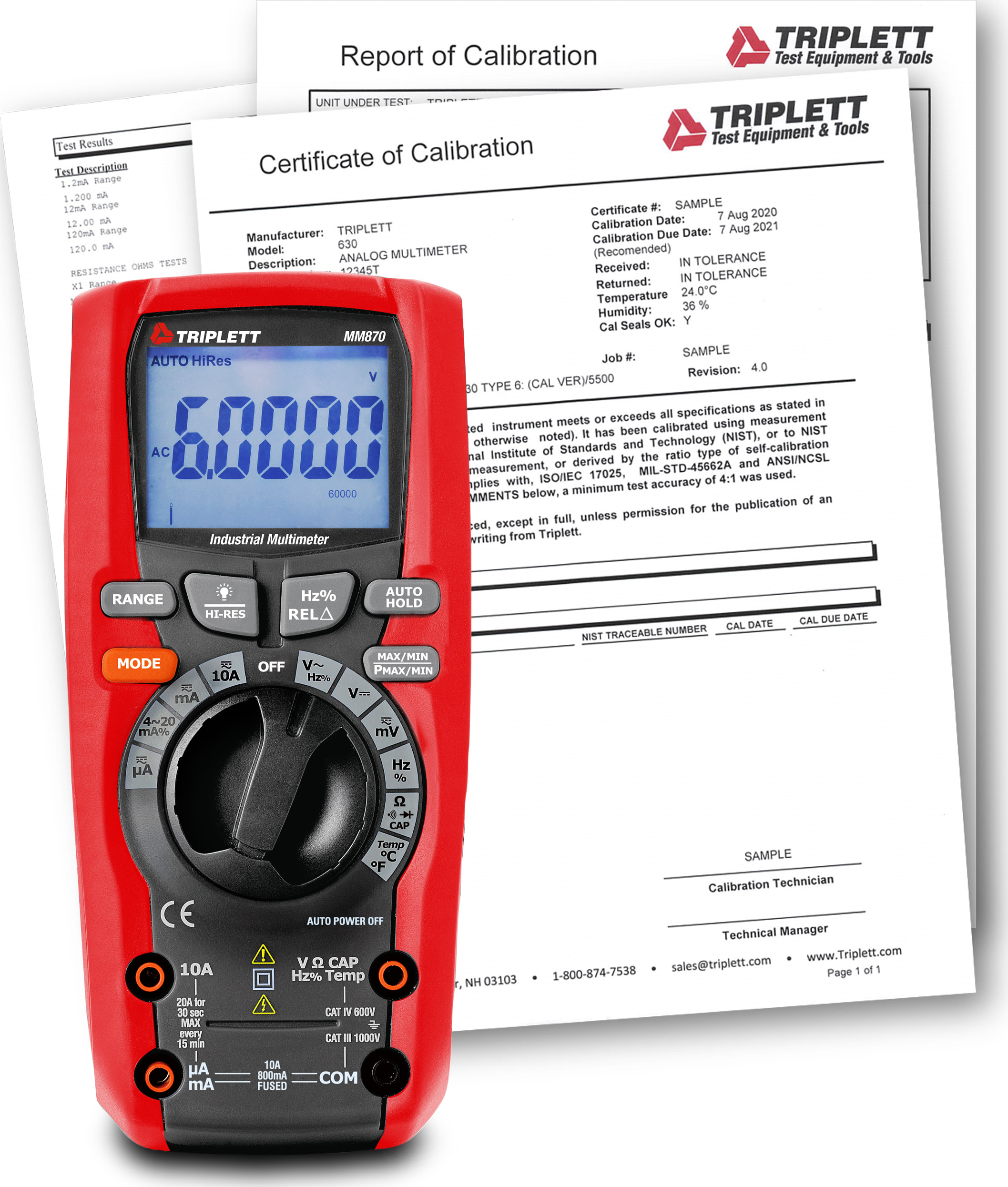 Triplett MM870-NIST