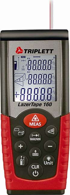 Triplett TLT-160 LazerTape Lazer Distance Meter