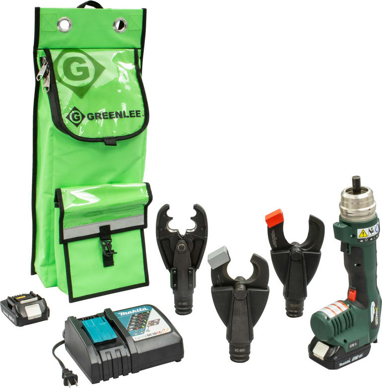Greenlee UT-D3HS11 - Multi-Tool with D3O Crimper ACSR & Cu/AL Cutting Heads, 120V Charger