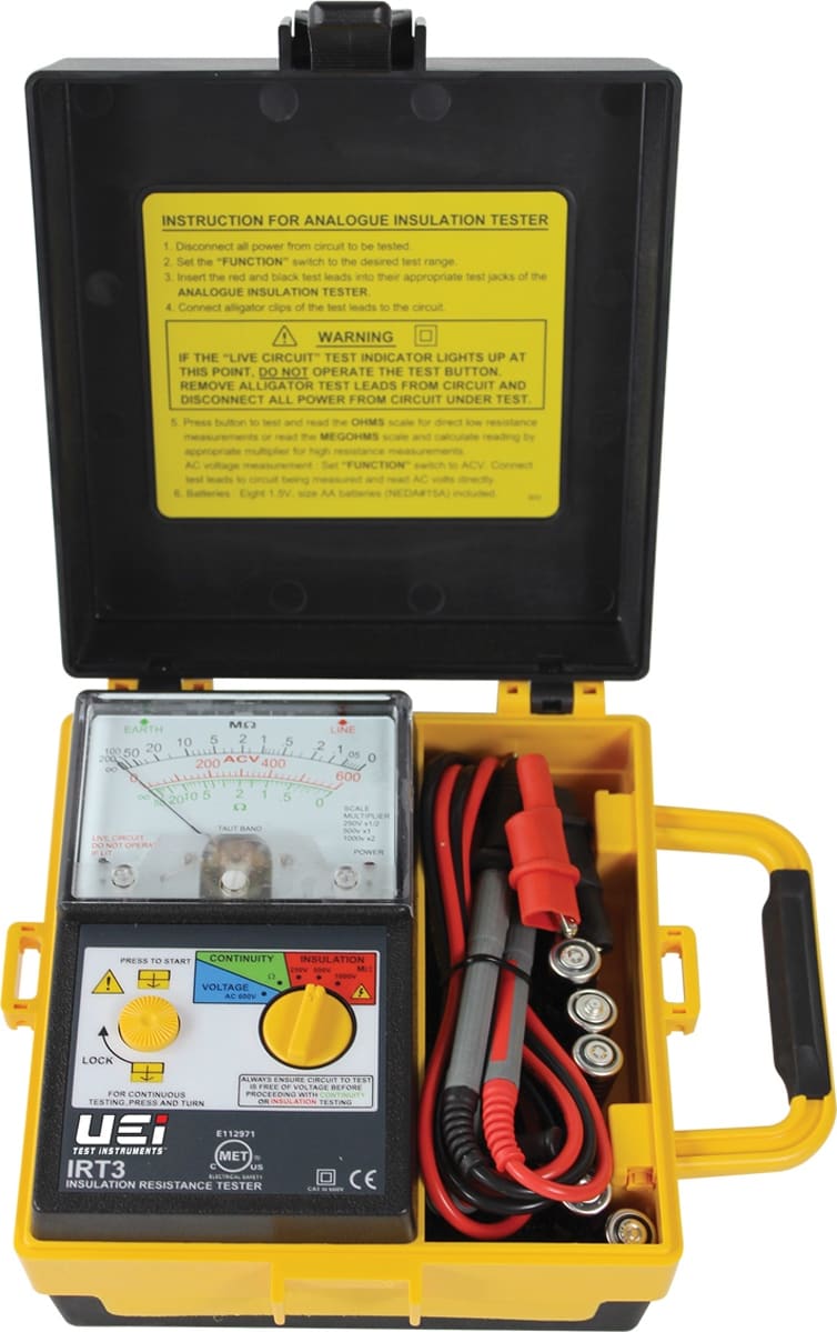 uei-irt3-analog-insulation-resistance-tester-uei-irt3-tequipment