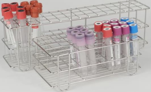 Unico 54775 Test Tube Rack, Stainless Steel