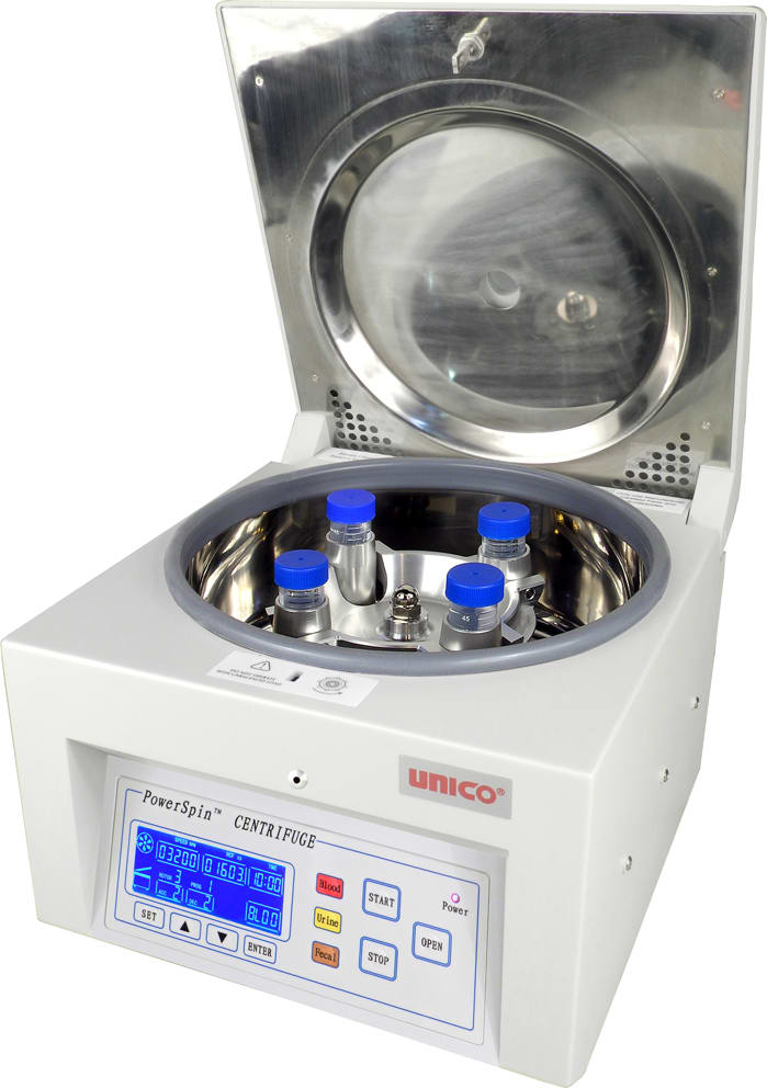 Unico C8704-10 PowerSpin DX, Centrifuge, 4 Places 50 ML with 60 MIN ...