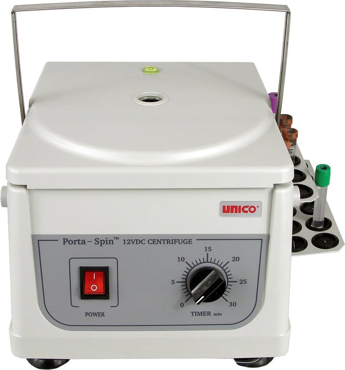 Unico Porta-Spin Centrifuges with Optional TubeHoldster