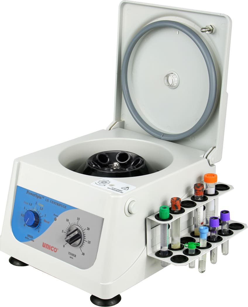 Unico PowerSpin LX Series with Tube Holder