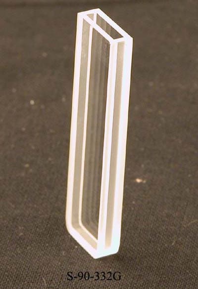 Unico S-90-332G Glass, Rectangular, 2 MM Pathlength, 0.7 ML Capacity, Visible Only, Each
