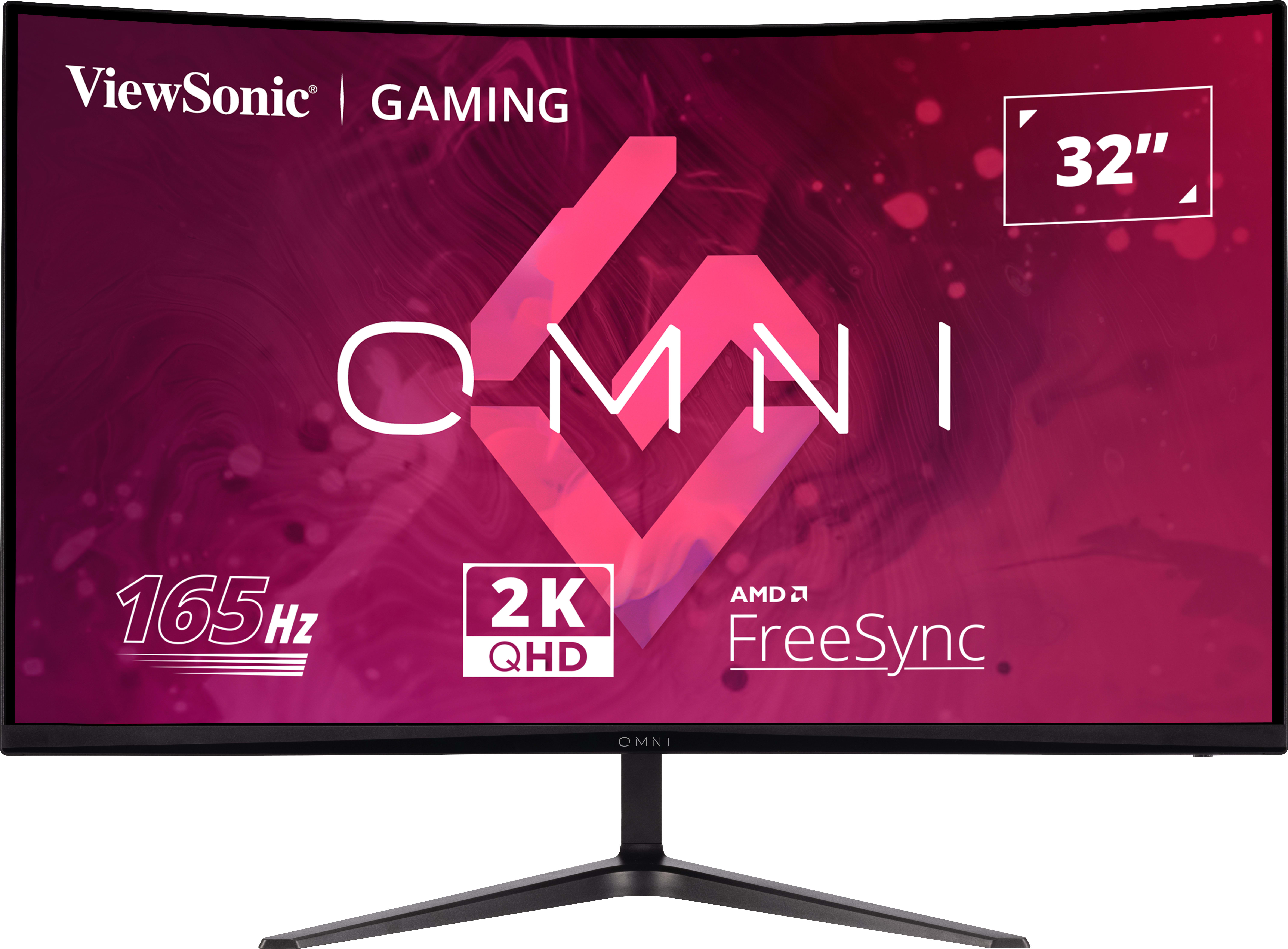 ViewSonic VX3218C-2K - 32 Omni Curved 165Hz QHD 1ms Gaming Monitor w/  Freesync Premium, 2560x1440