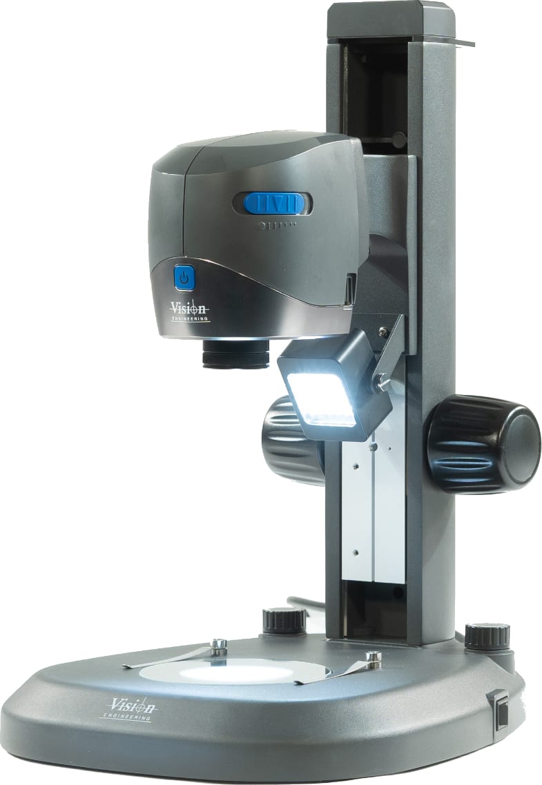 Vision Engineering VE Cam 50 S1 - Digital Microscope Package with Bench Stand with Illumination, 24” HD Monitor 